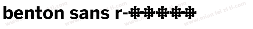 benton sans r字体转换